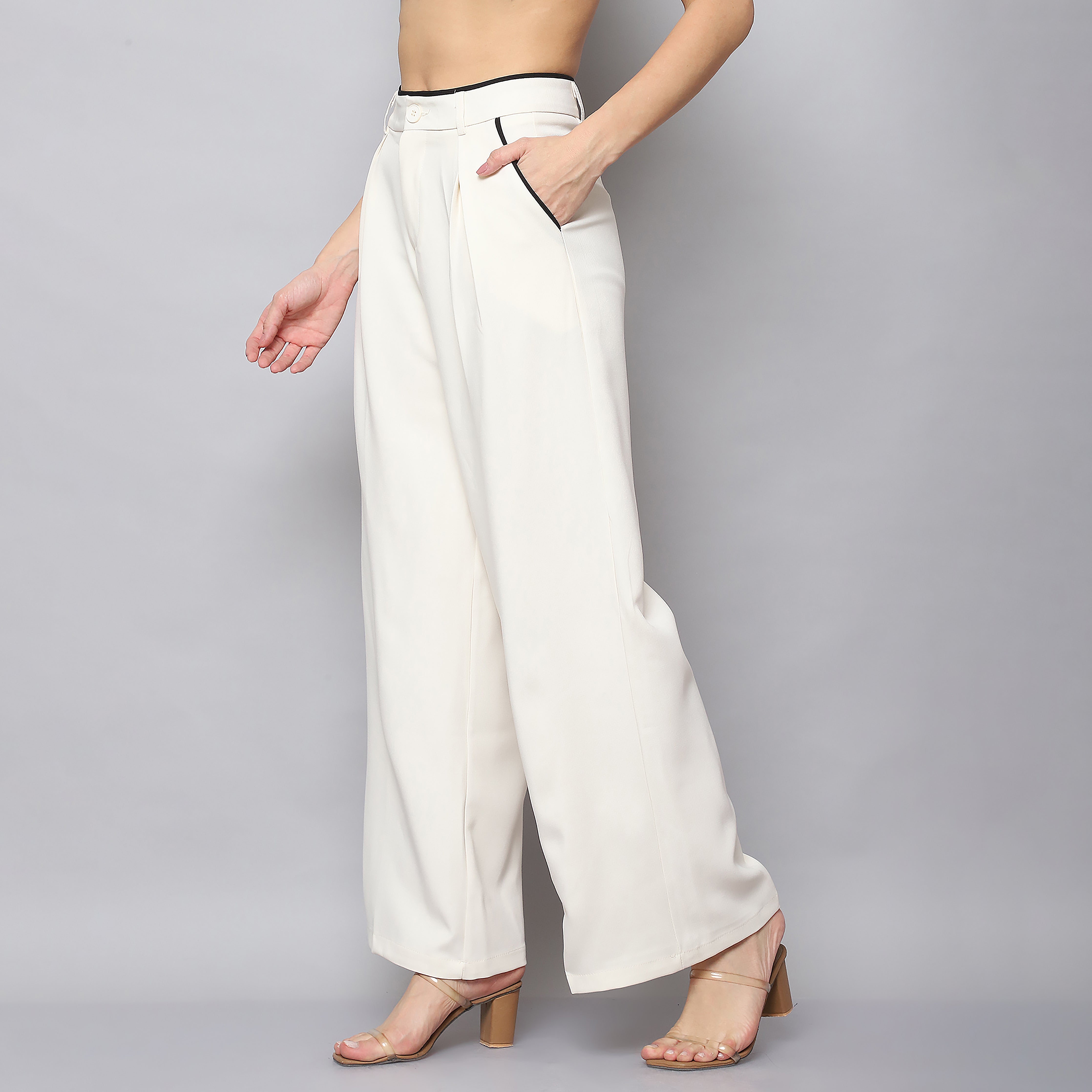 Tailored Pleated Straight Fit Trouser