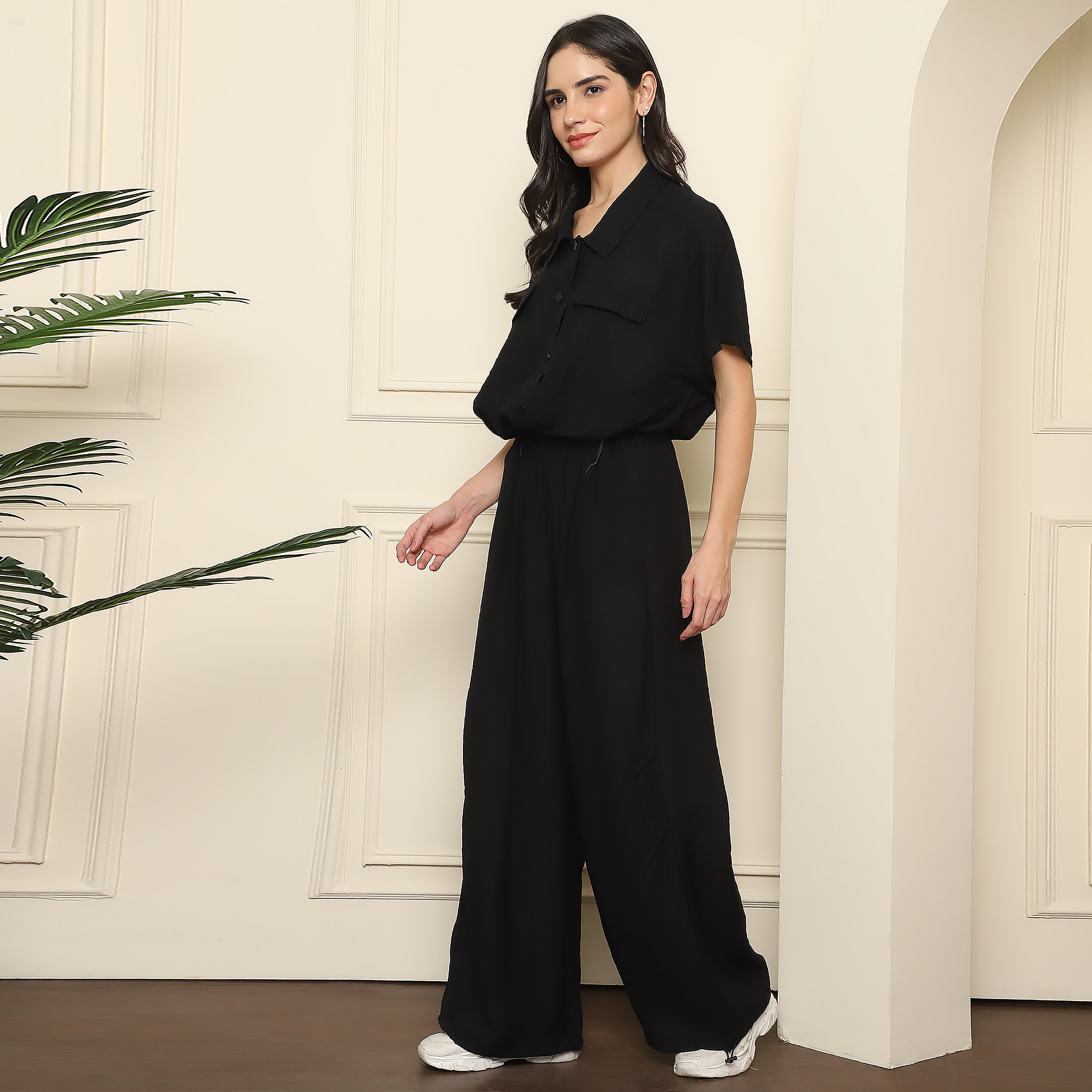 Women's Crushed Crepe Co-ord Set