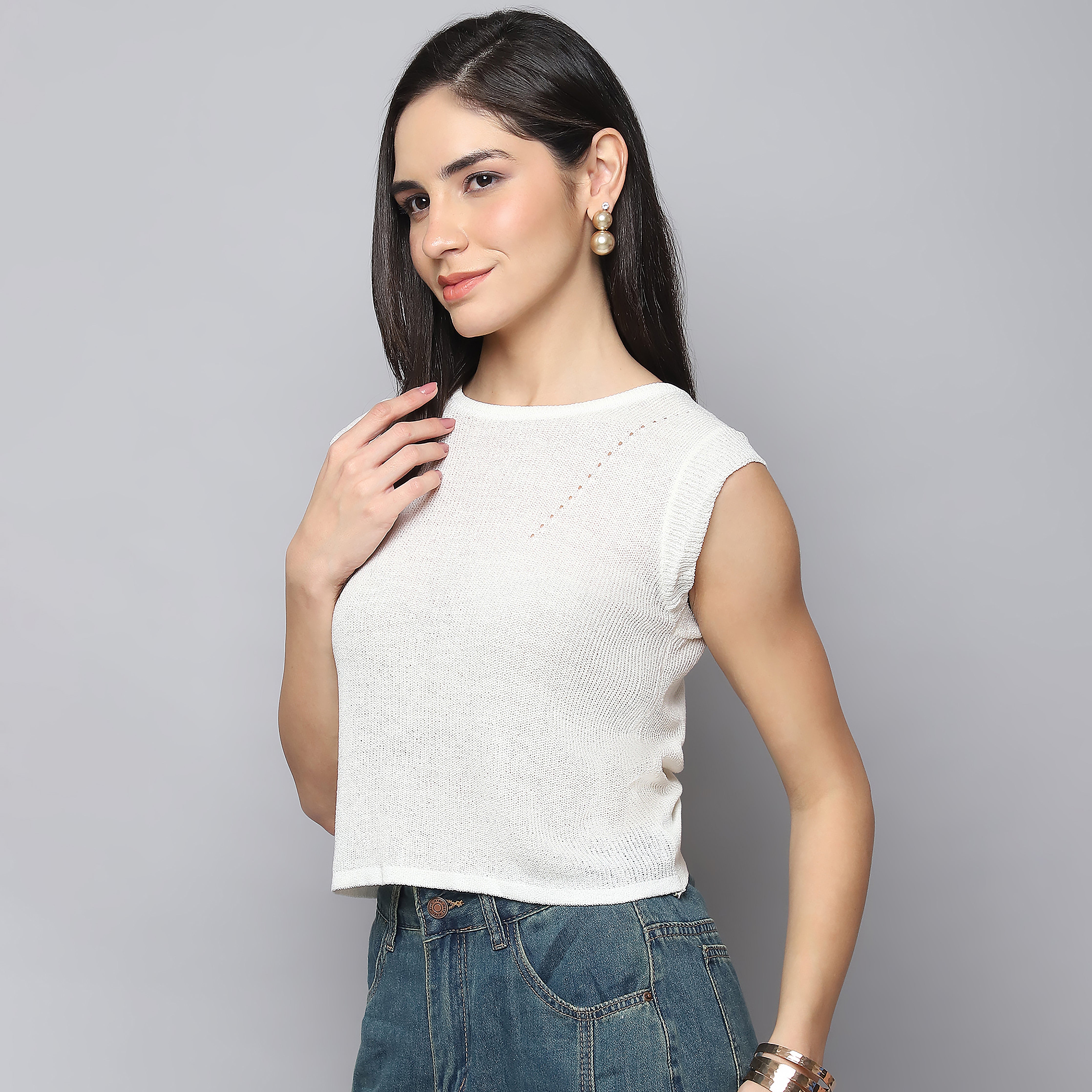 Knitted Top – Off White