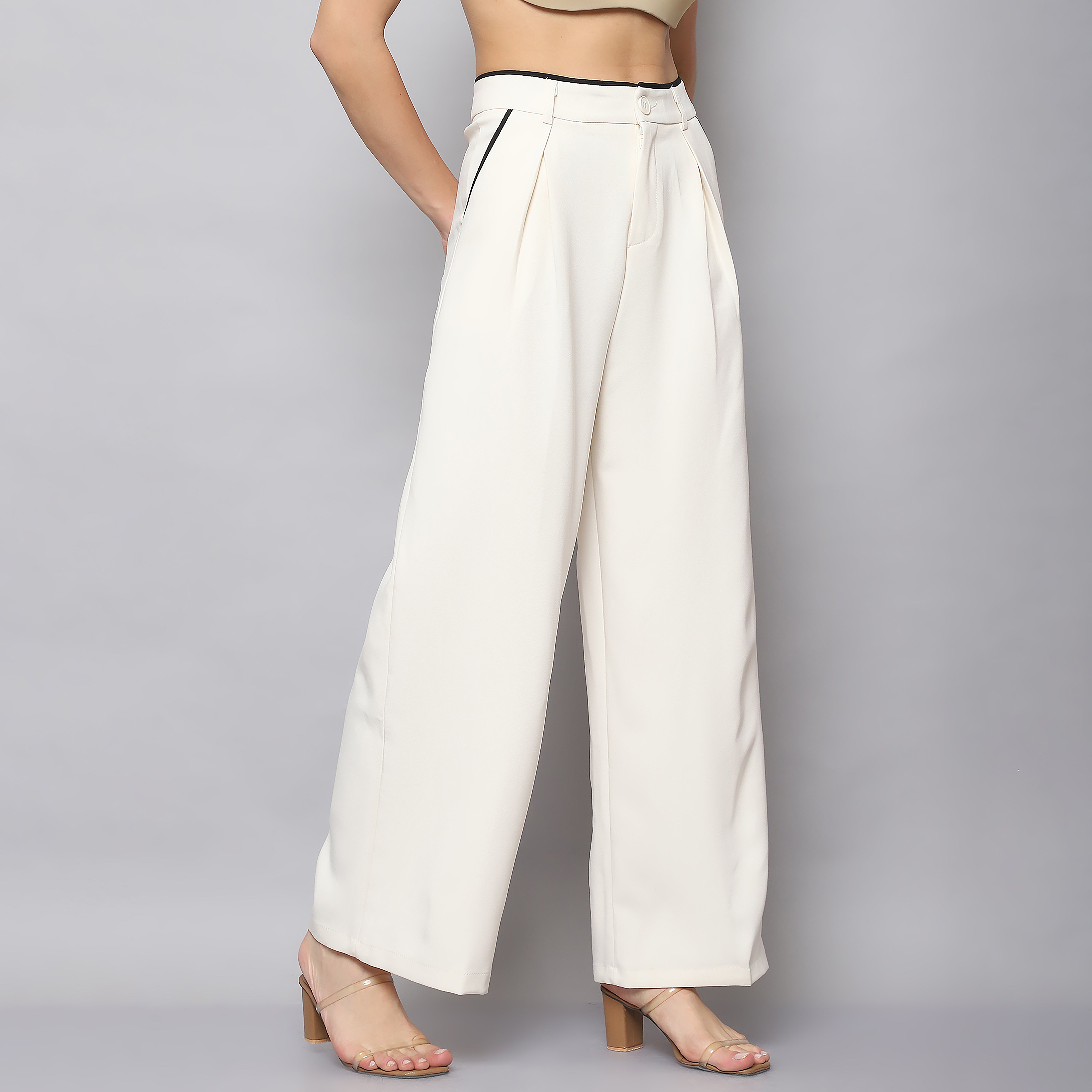Tailored Pleated Straight Fit Trouser