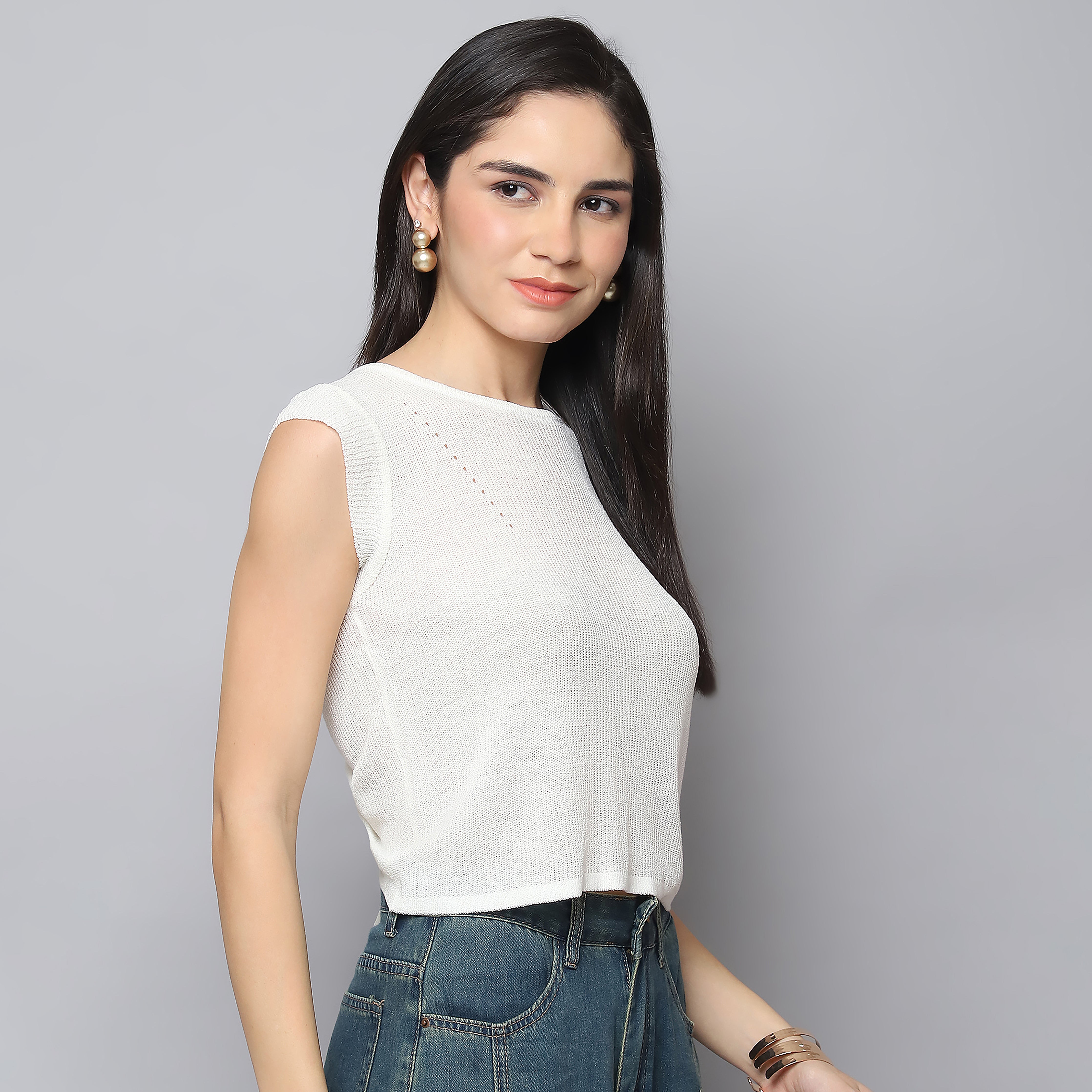 Knitted Top – Off White