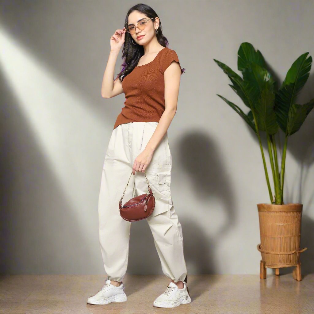 Rust Knitted Top