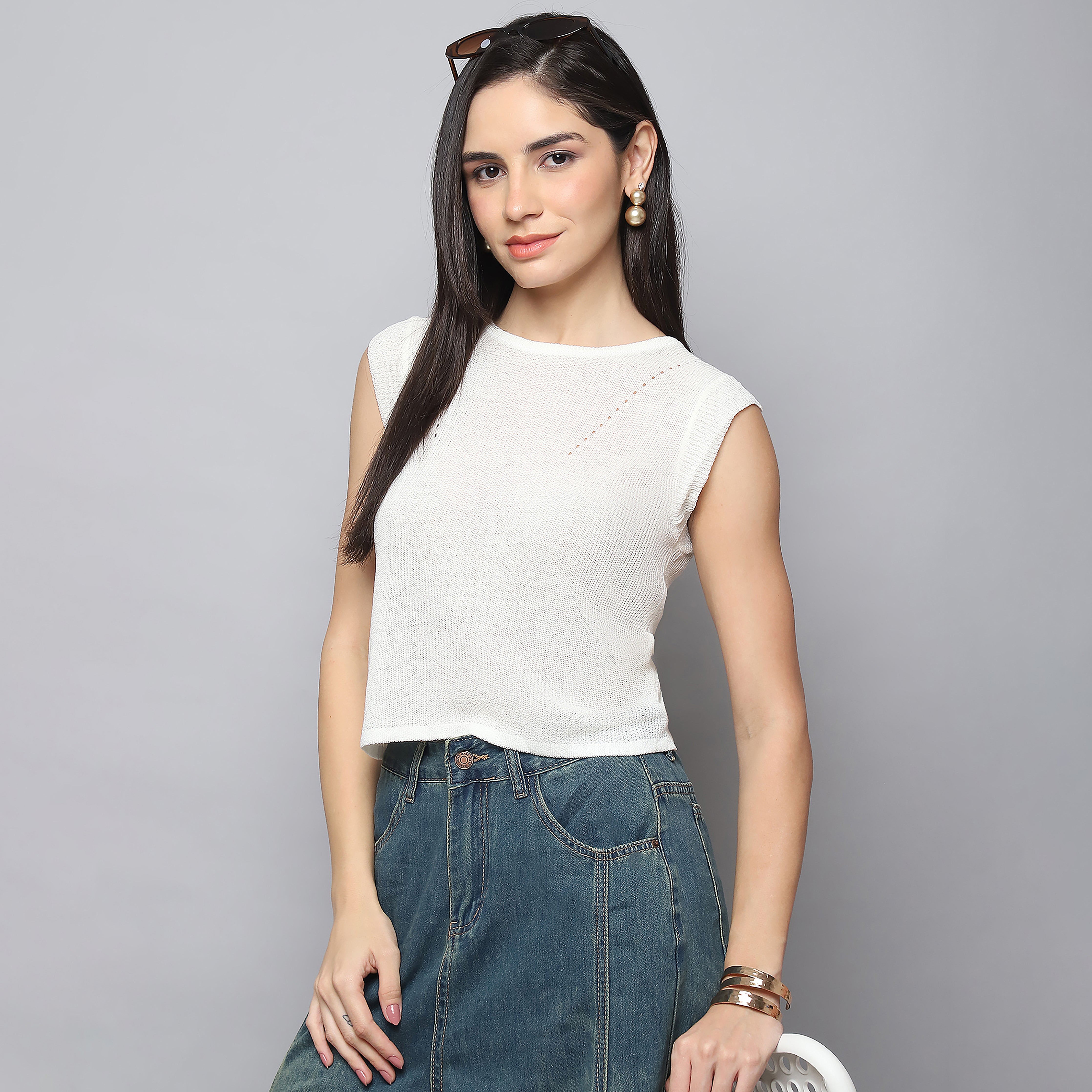 Knitted Top – Off White