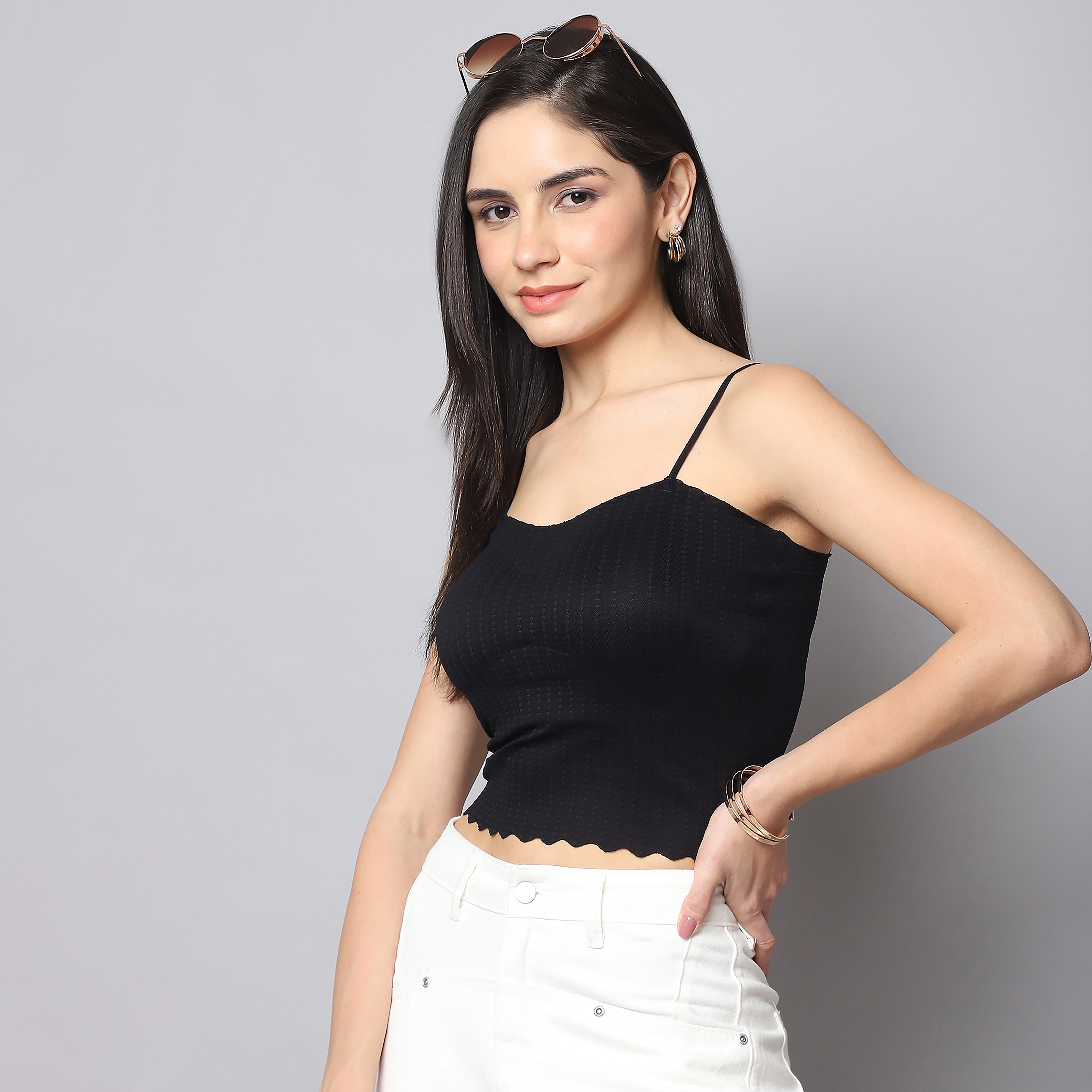 Midnight Charm Padded Tank Top