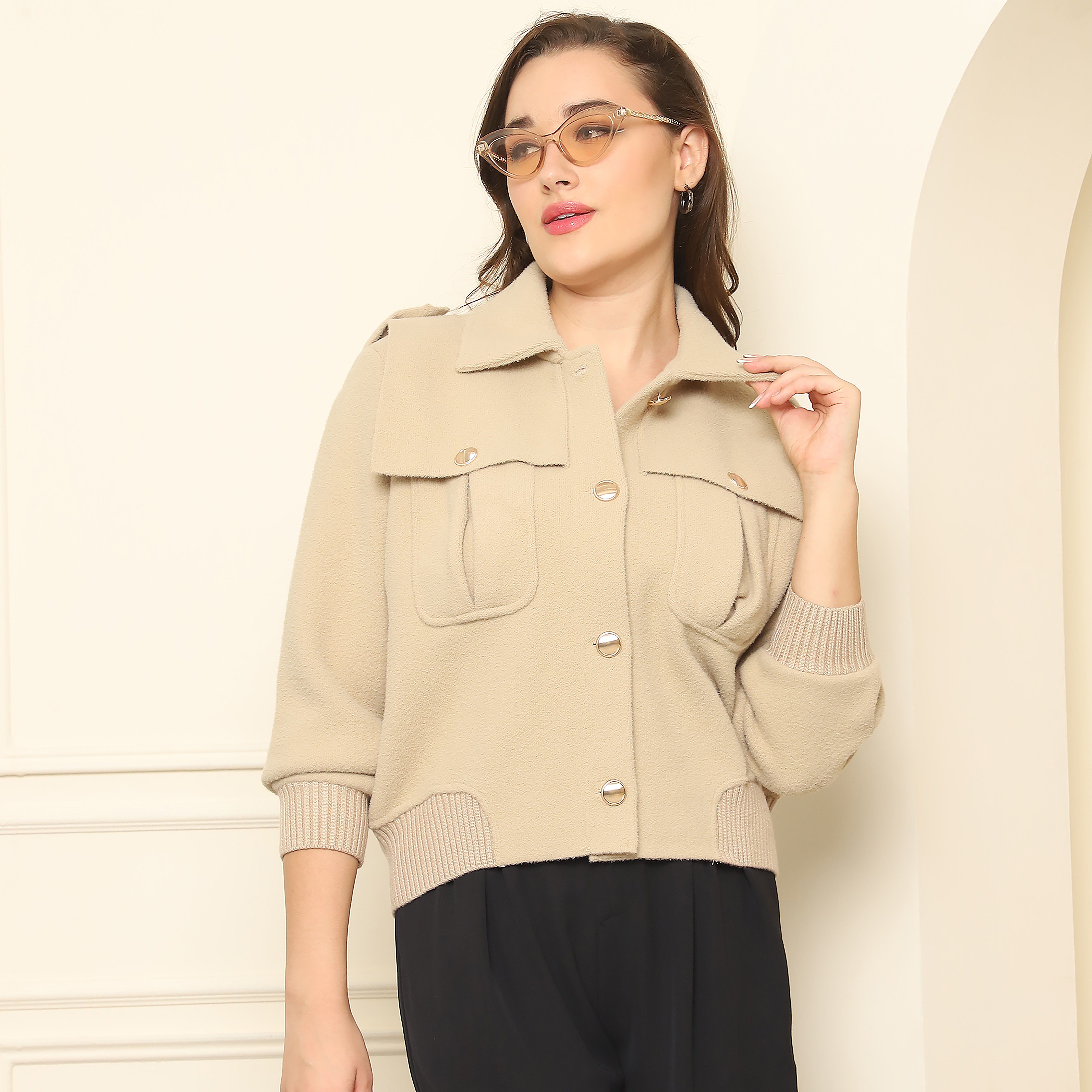 Collared Woolen Coat