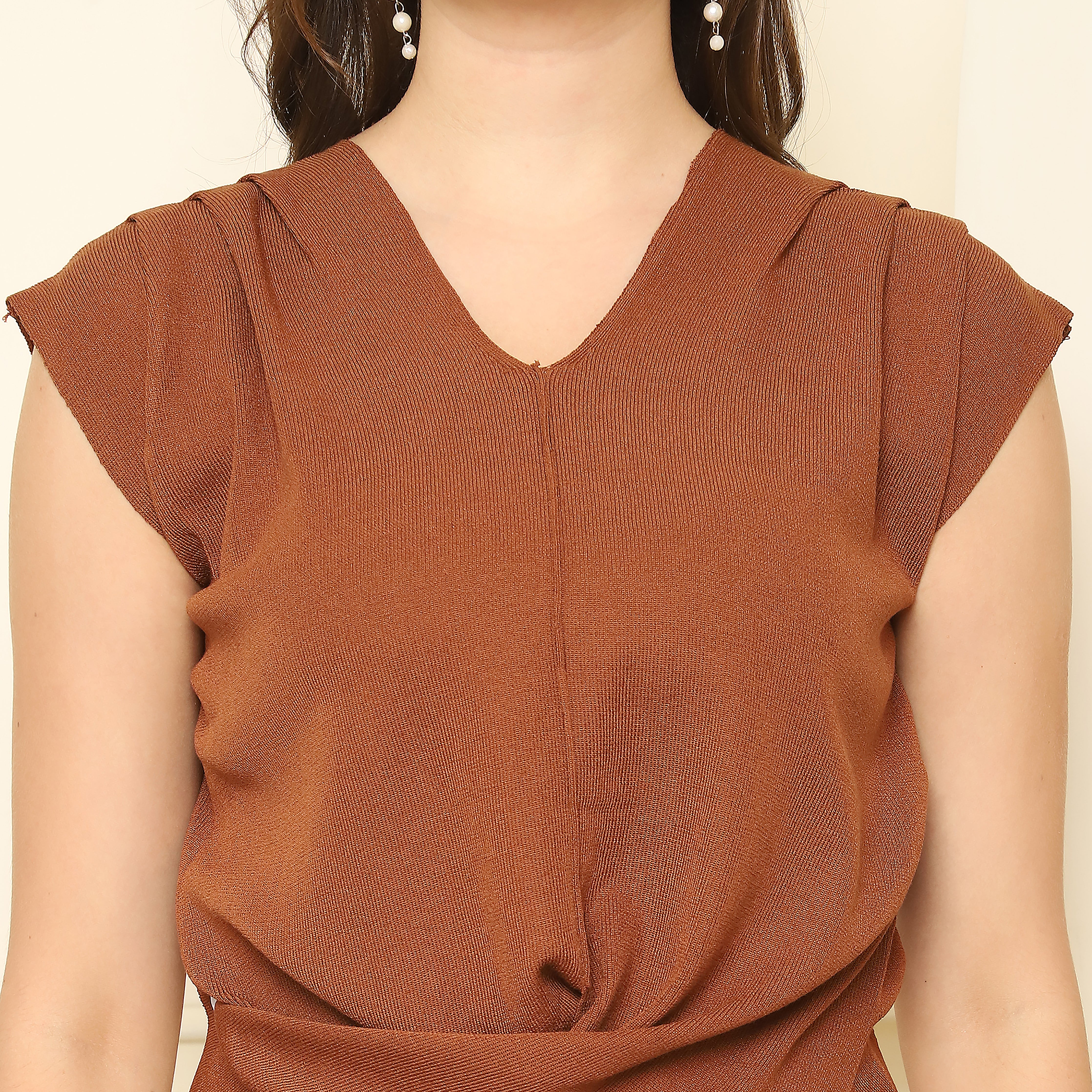 Knitted Top – Rust