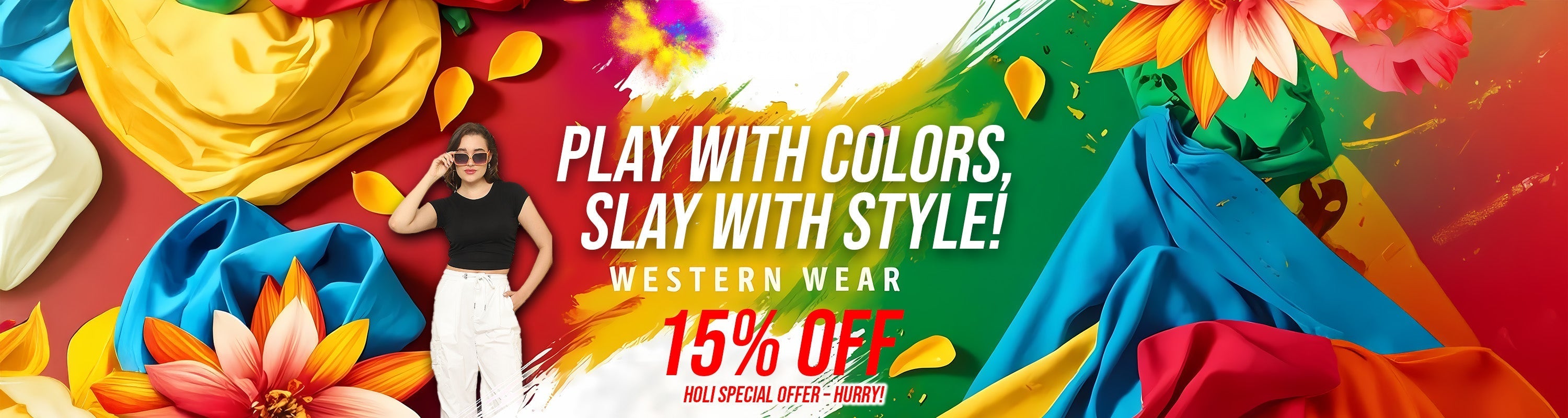 Celebrate Holi in Style with El Diseño Clothing - Enjoy 15% Off on Western Wear!