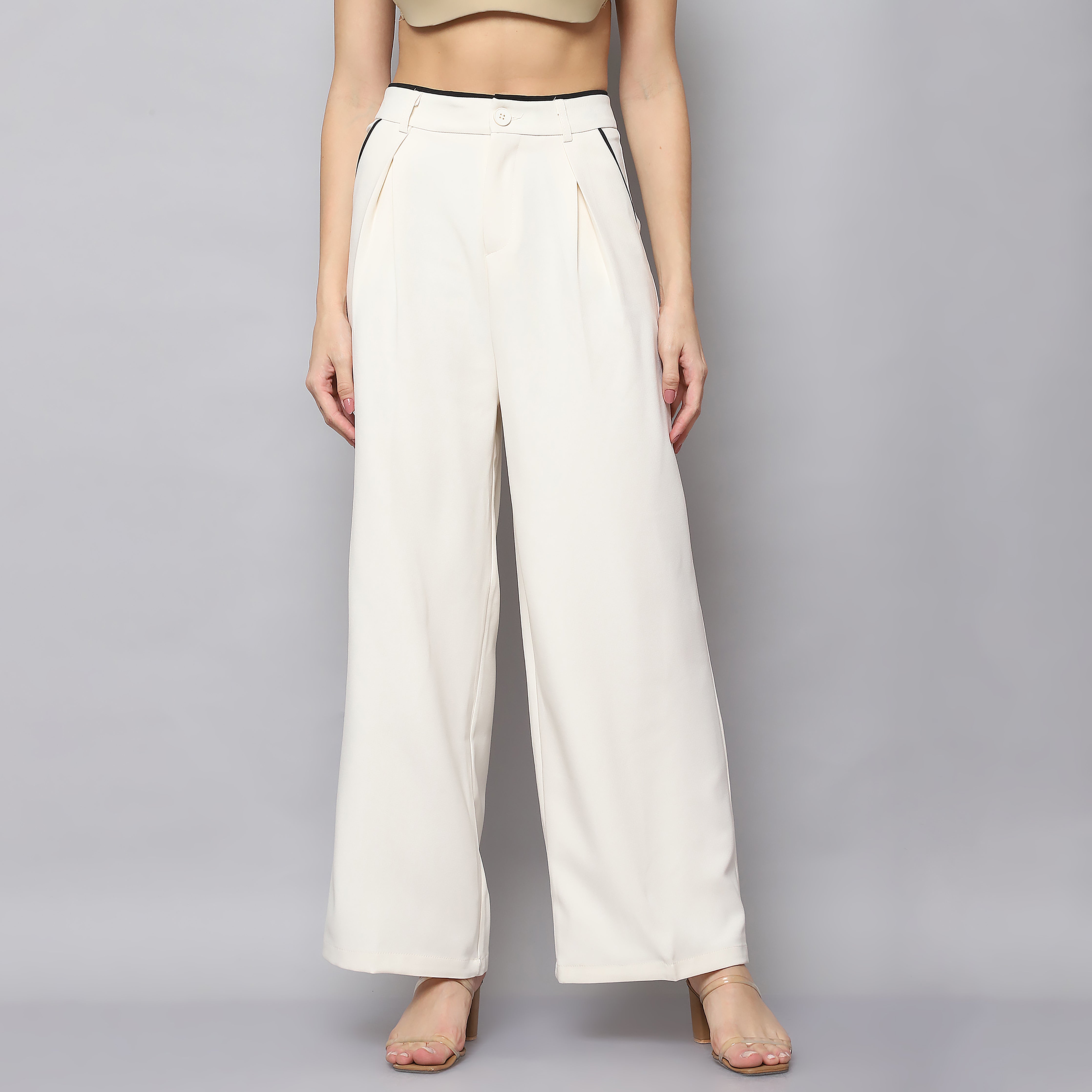 Tailored Pleated Straight Fit Trouser