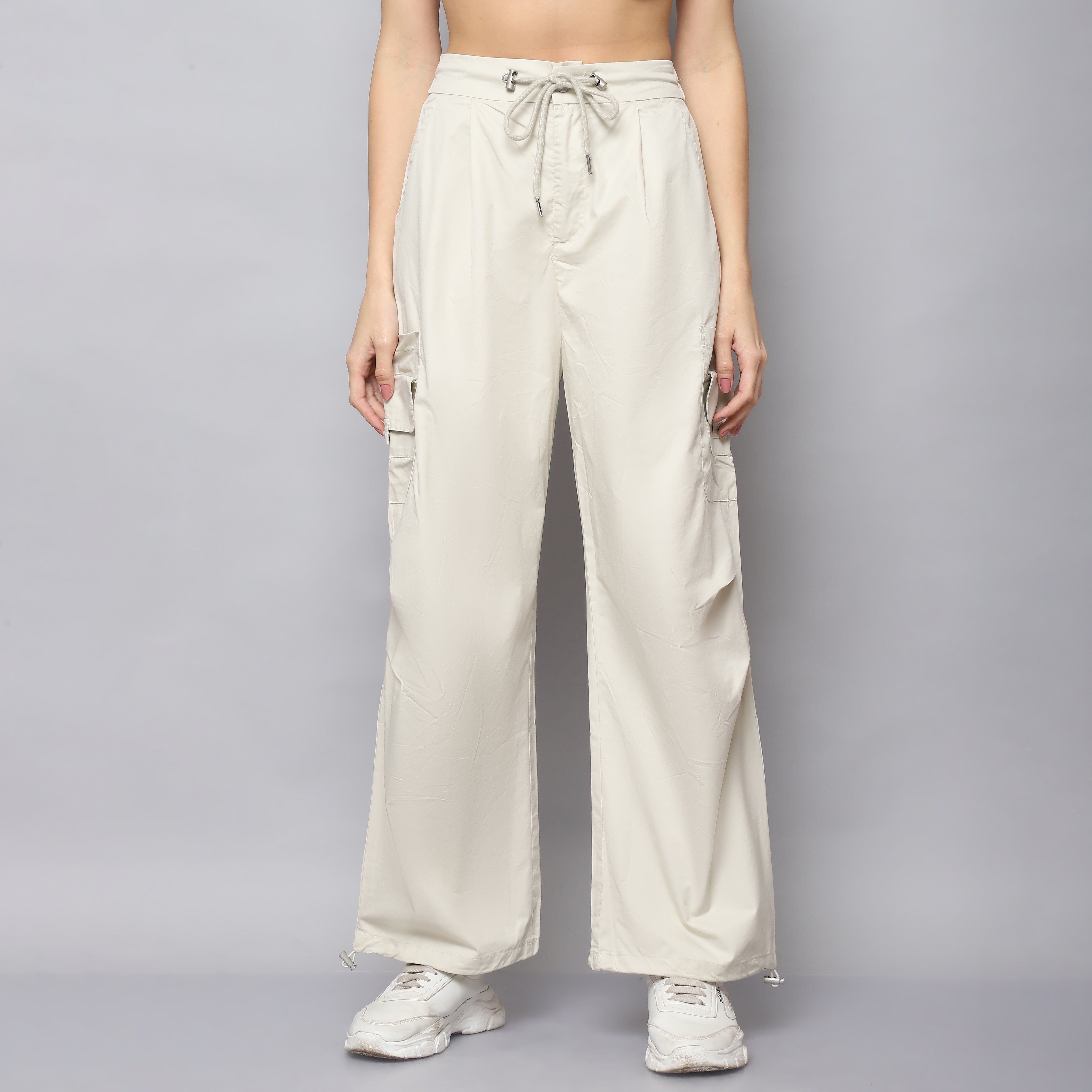 Women's Off-White Cargo Pants