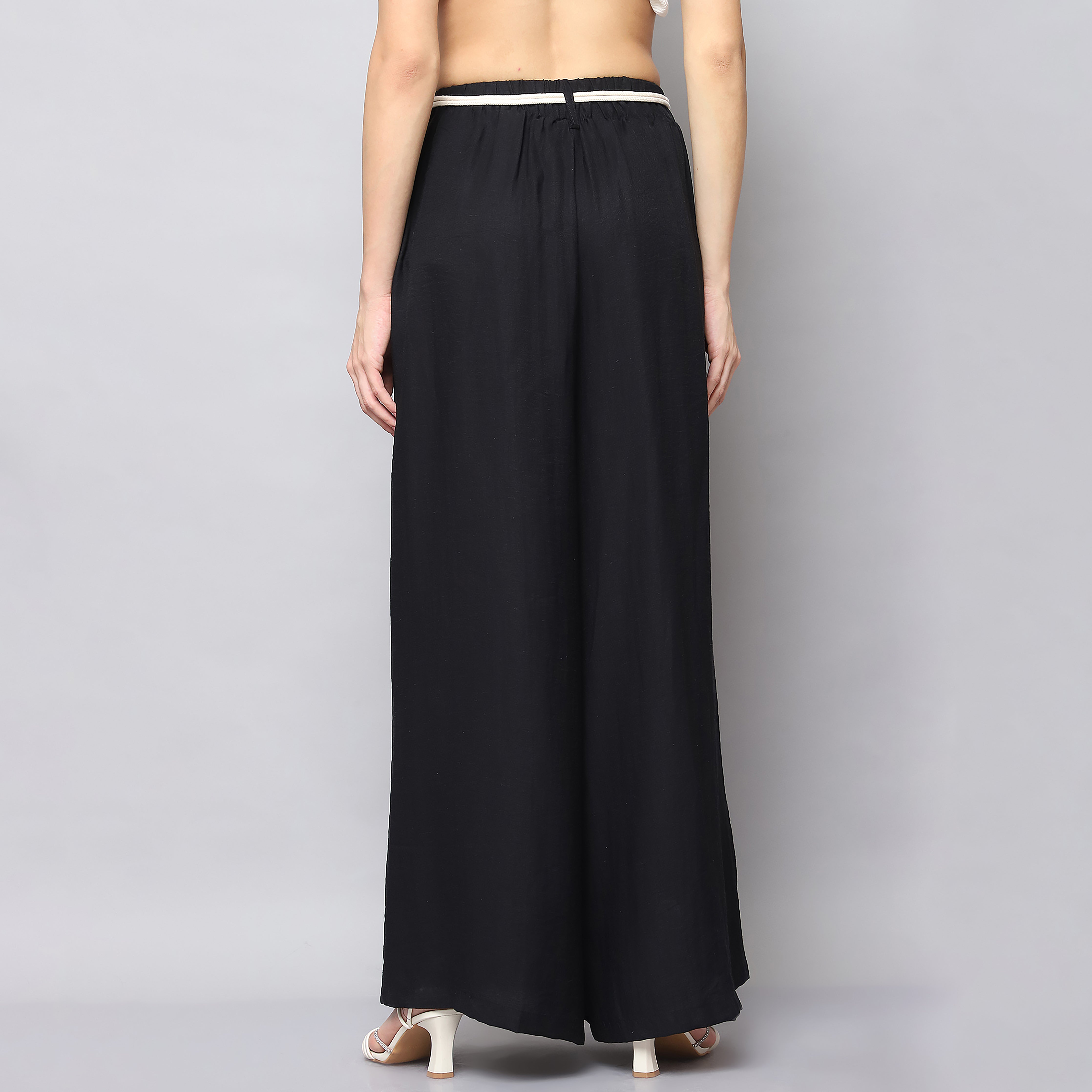 Flared Trouser with Belt