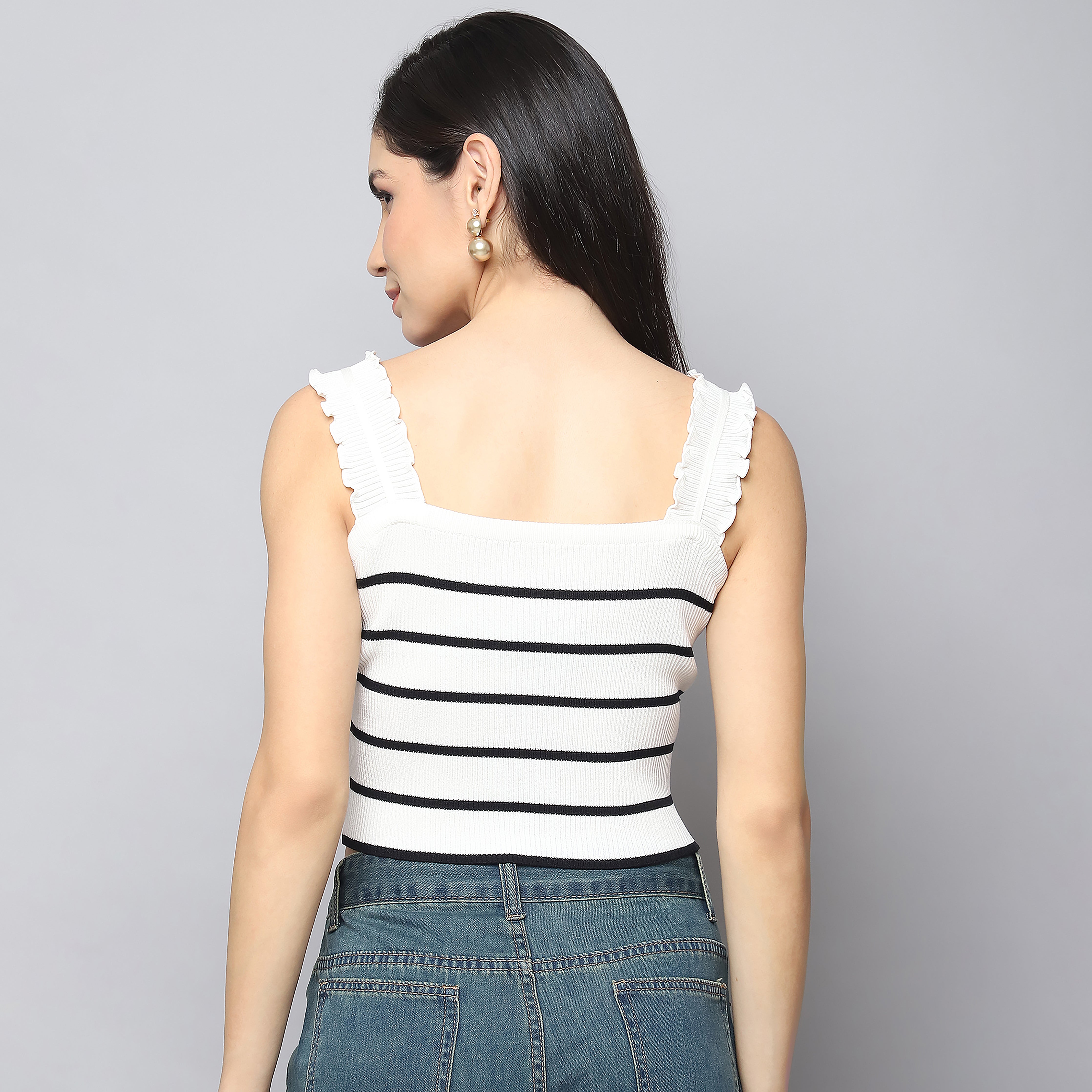 Breezy Bow-Kissed Knit Tank Top