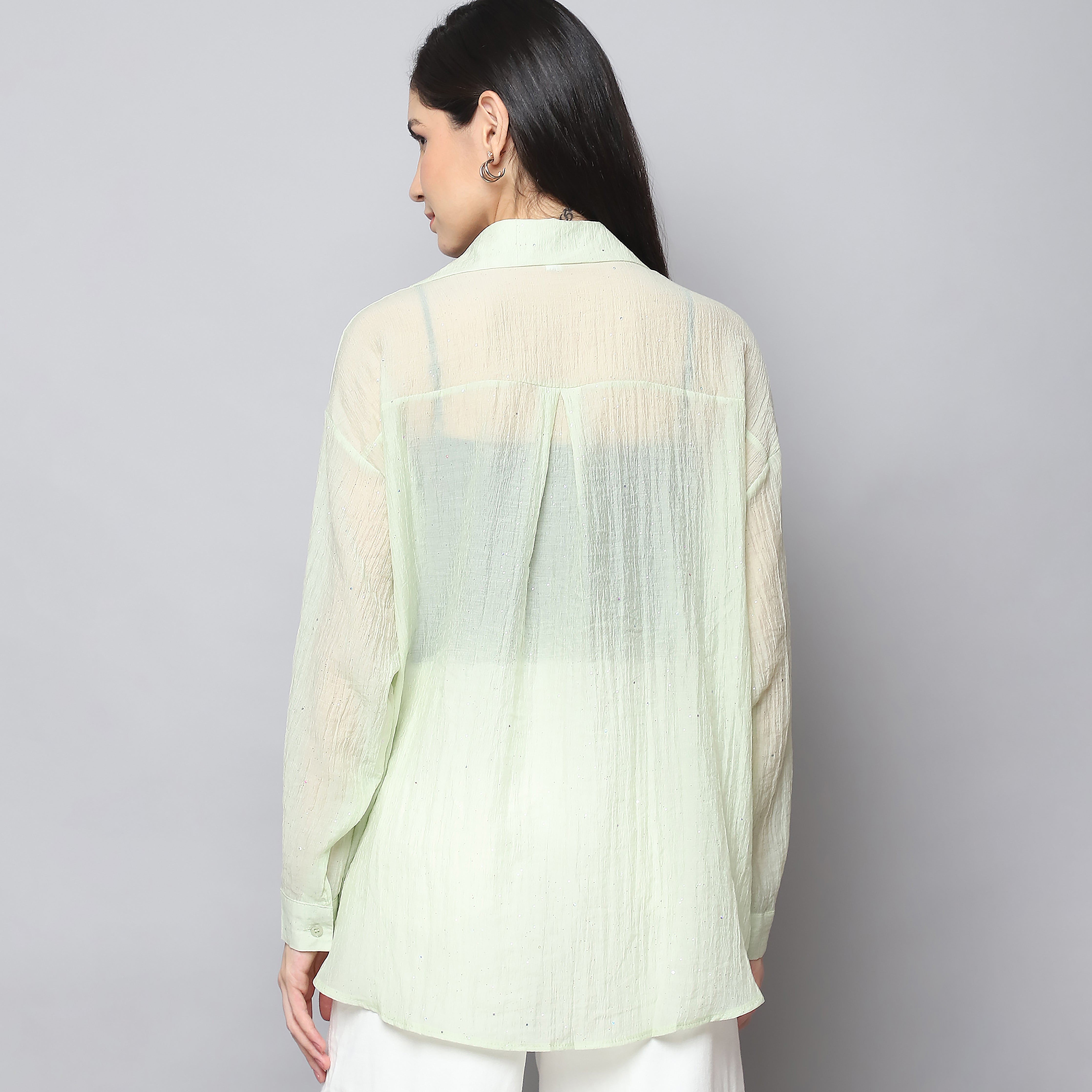 Mint Breeze Oversized Shirt