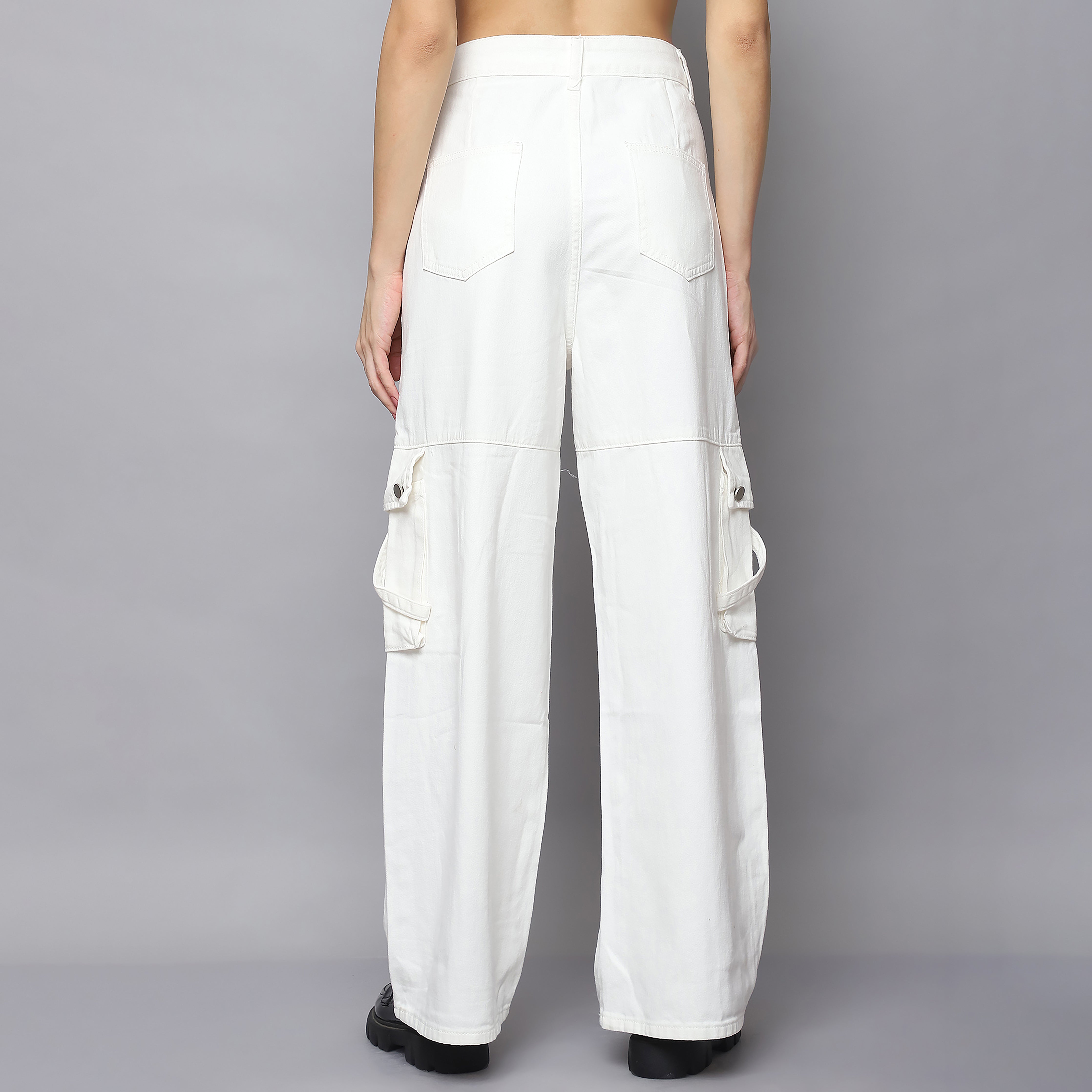 Straight Fit Cargo Pant – Off White