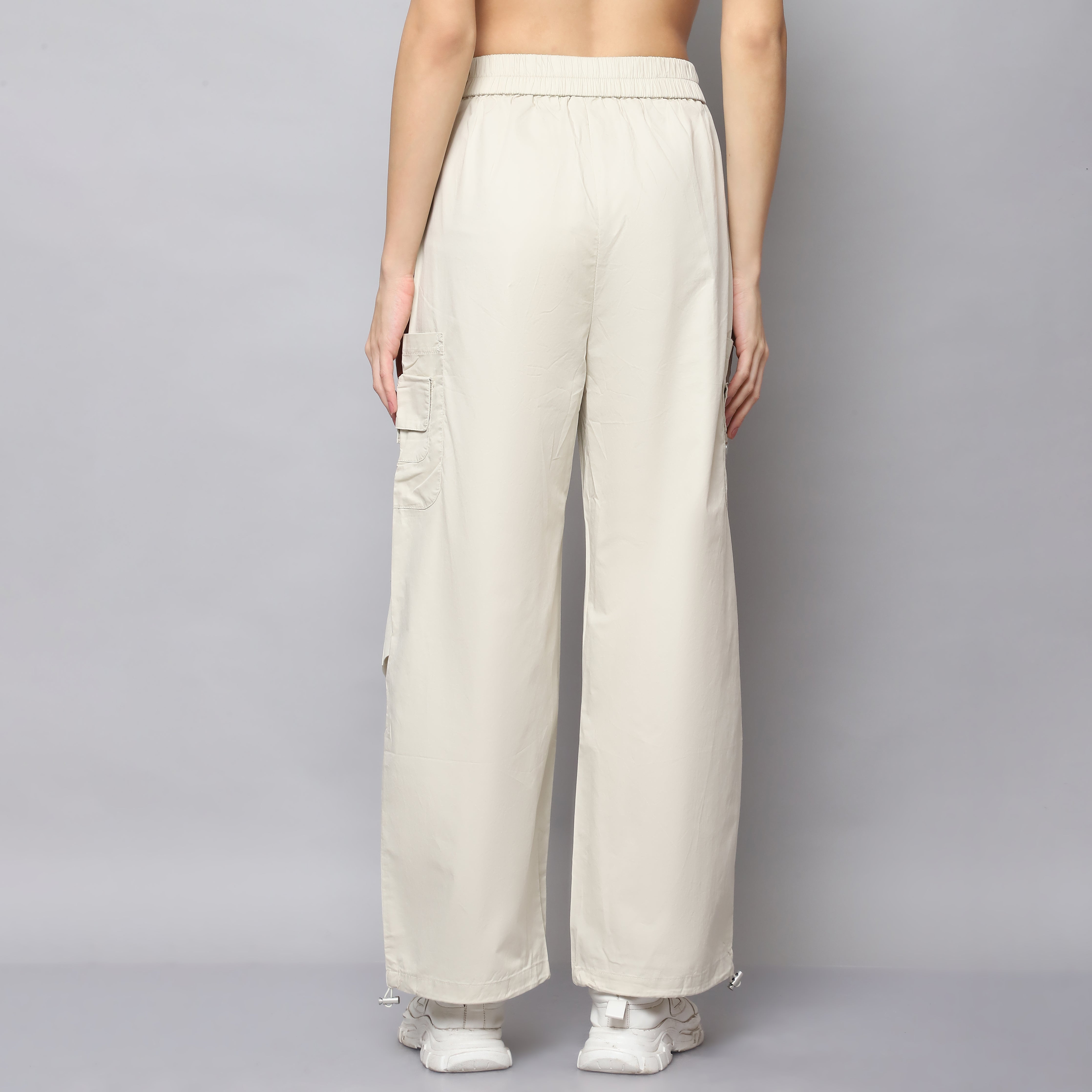 Women's Off-White Cargo Pants