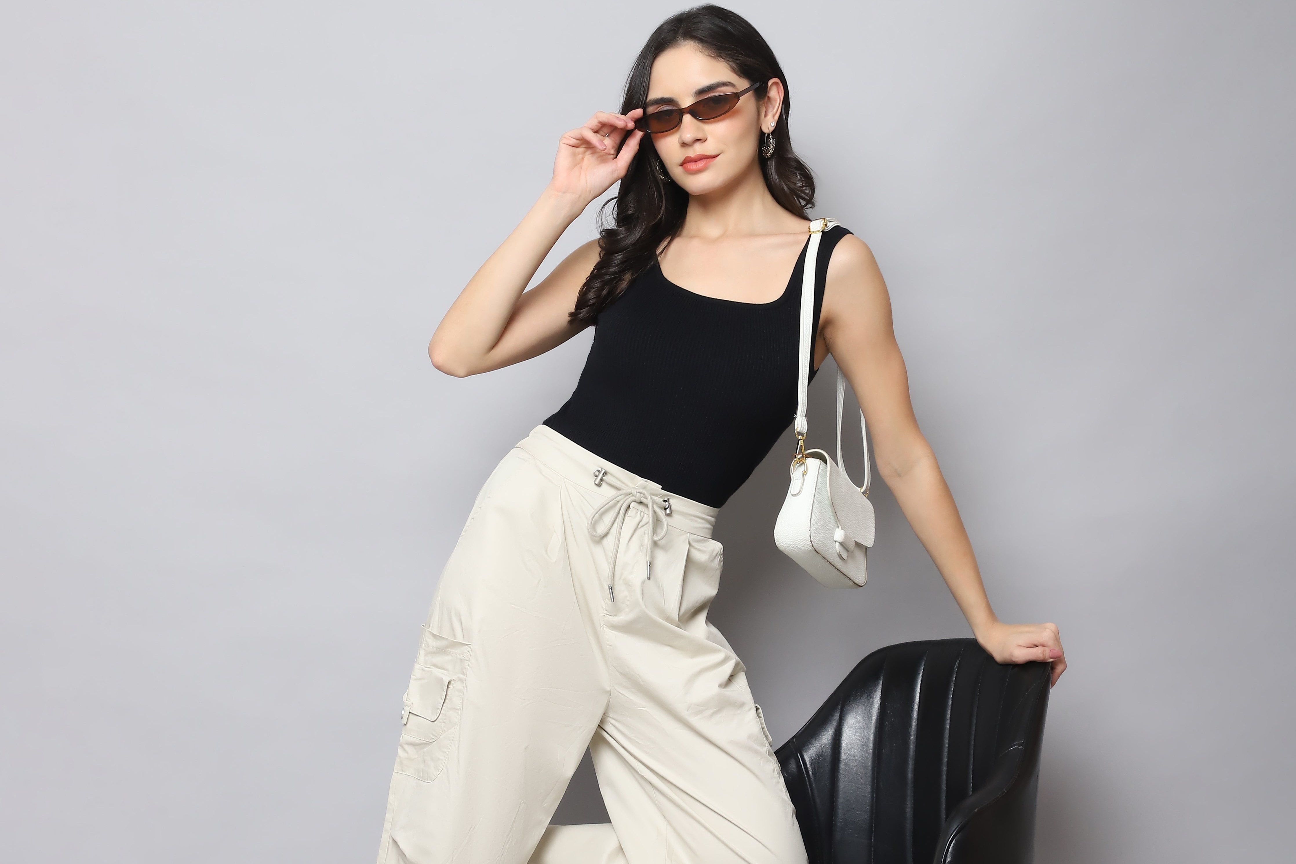 Women's Off-White Cargo Pants