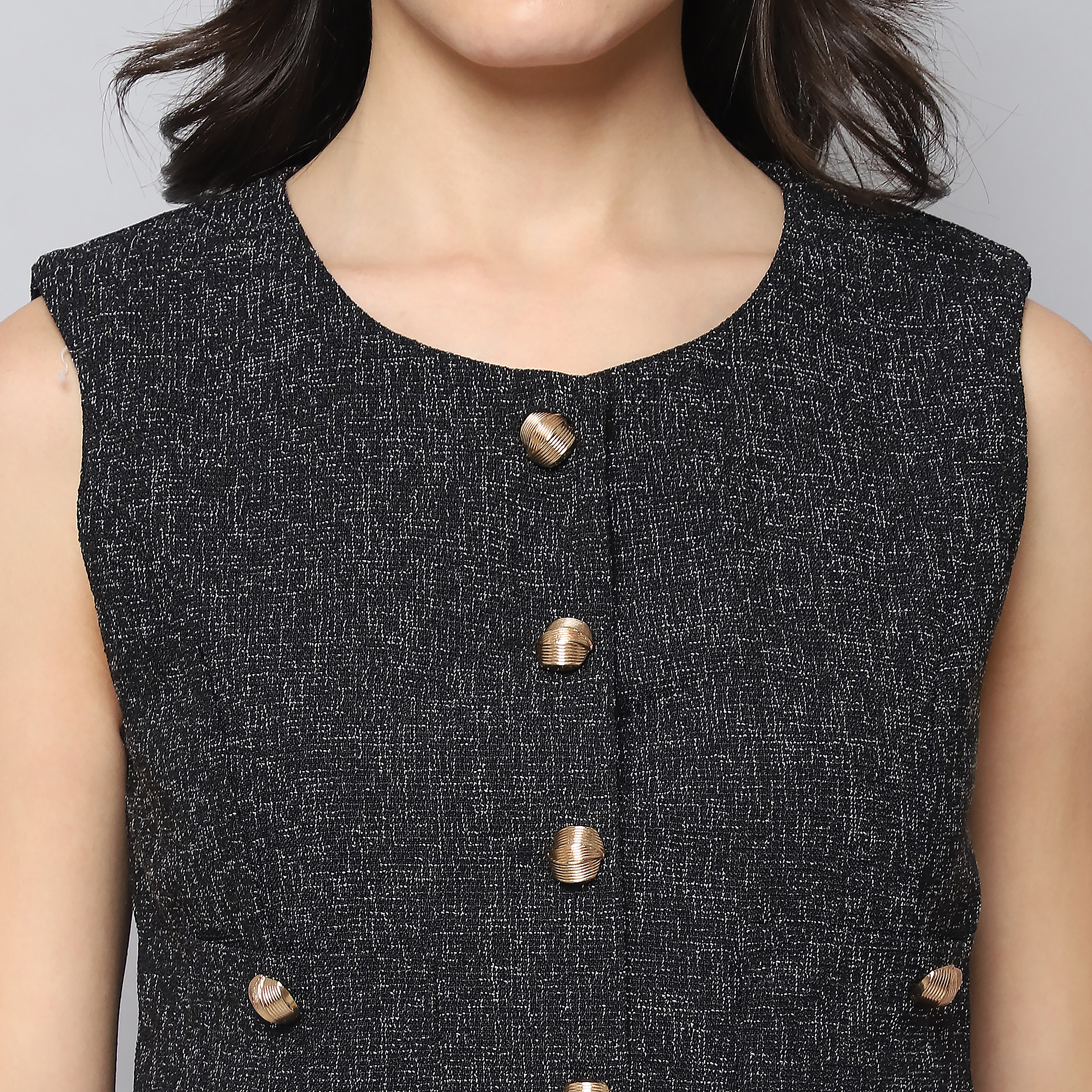 Jacquard Vest Top