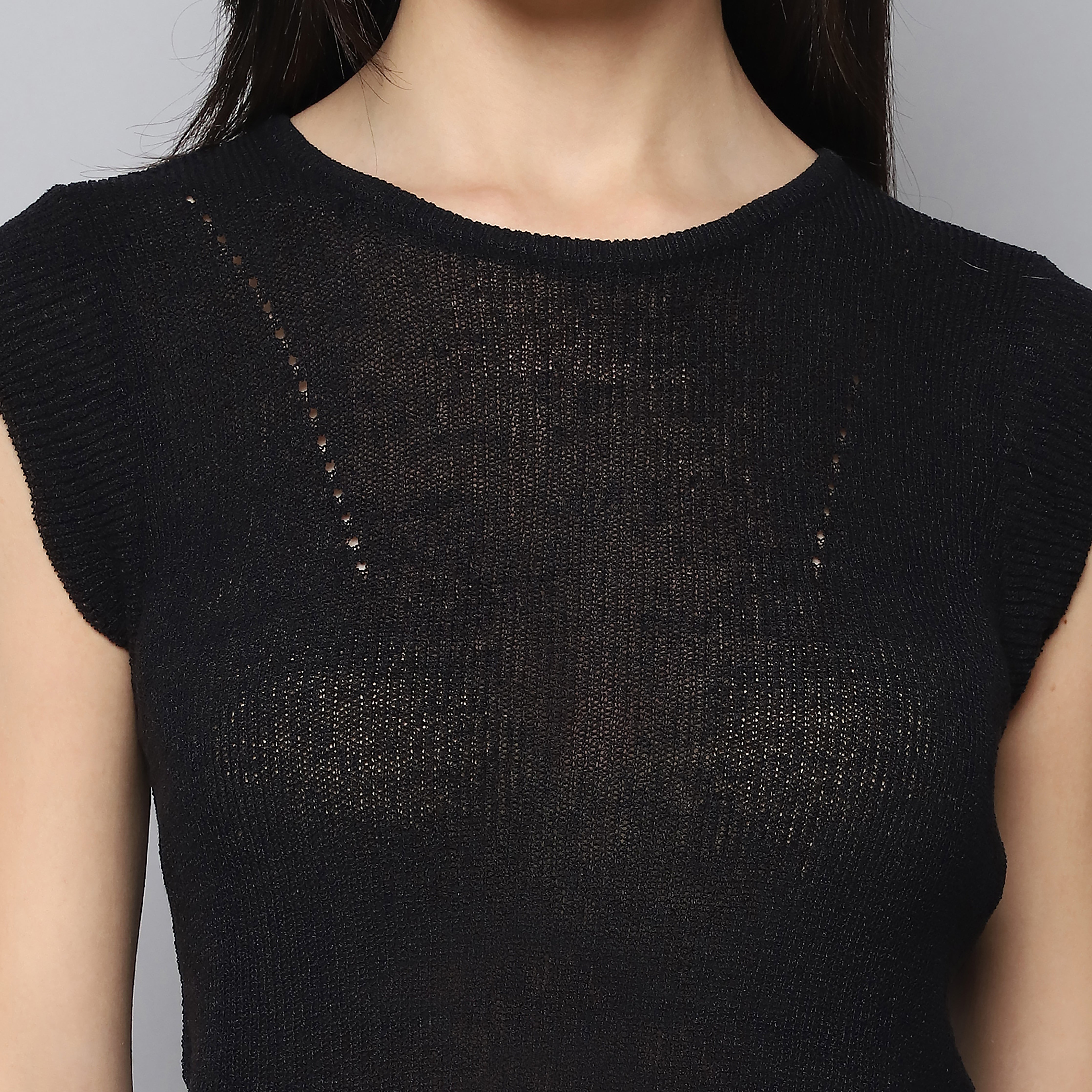 Classic Black Knitted Top