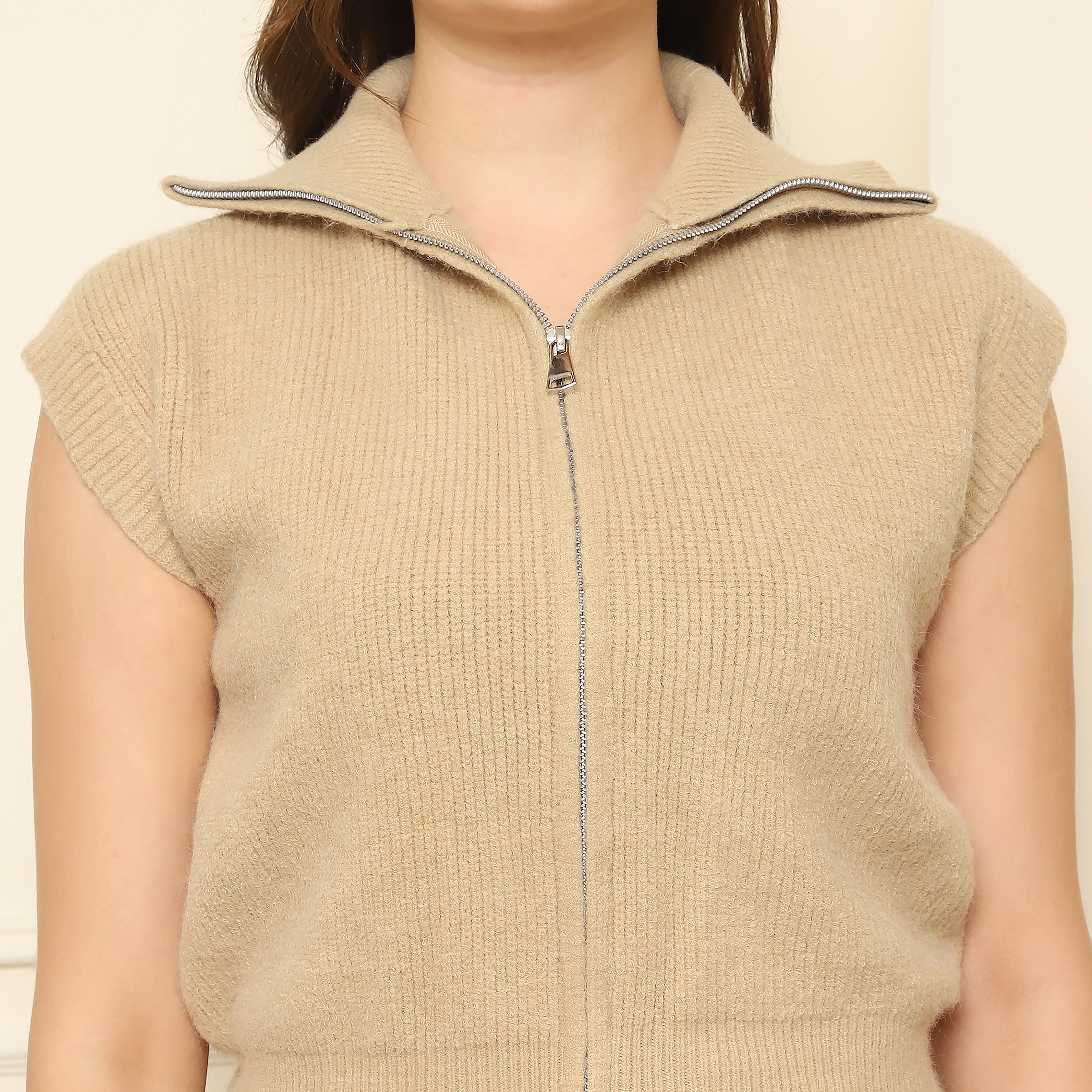 Knitted Zipper Outerwear